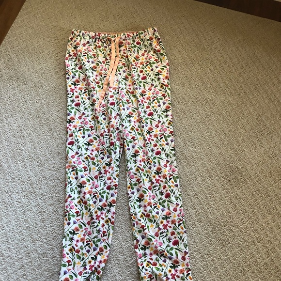 Anthropologie E Faux Silk Pajamas Sz XS Floral Pattern VGUC - Picture 10 of 14